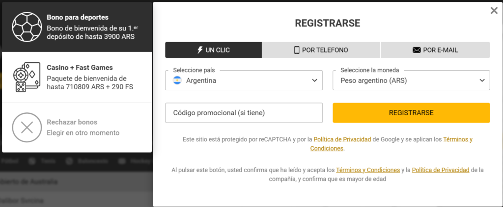 Pasos para reclamar el código promocional de Melbet Casino 